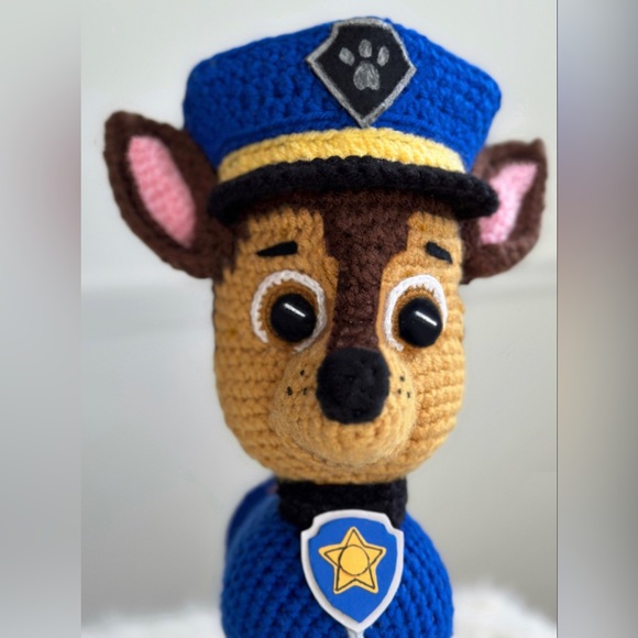 Paw Patrol “Chase” Character Cartoon Toy *Handmade - Brand New - Picture 9 of 9